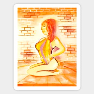 Yoga pose 006 Sticker